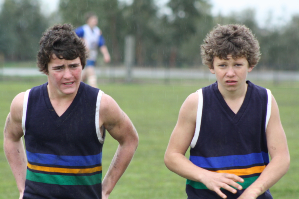 Darcy Kennedy and Jesse Smith Wangaratta High School Football 2010