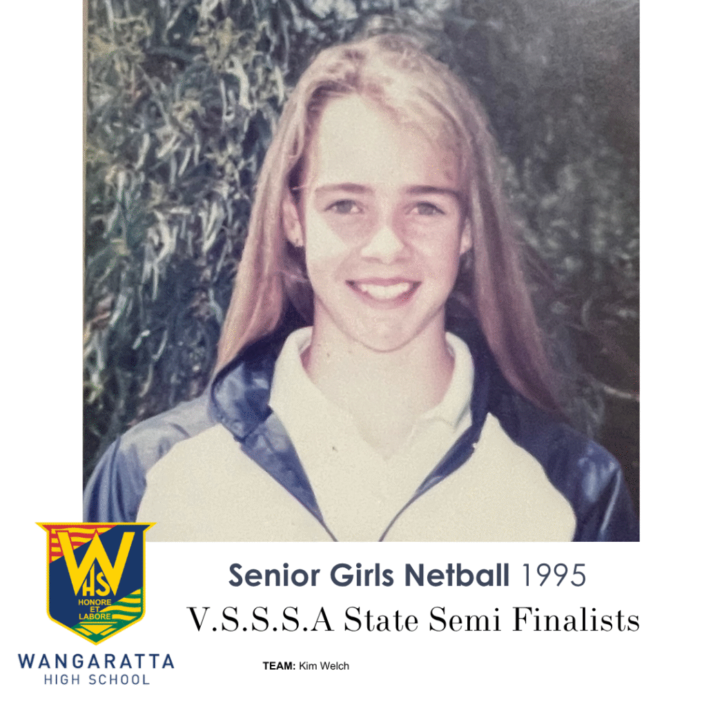 1995 Senior Girls Netball Wangaratta High School State Semi Finalists